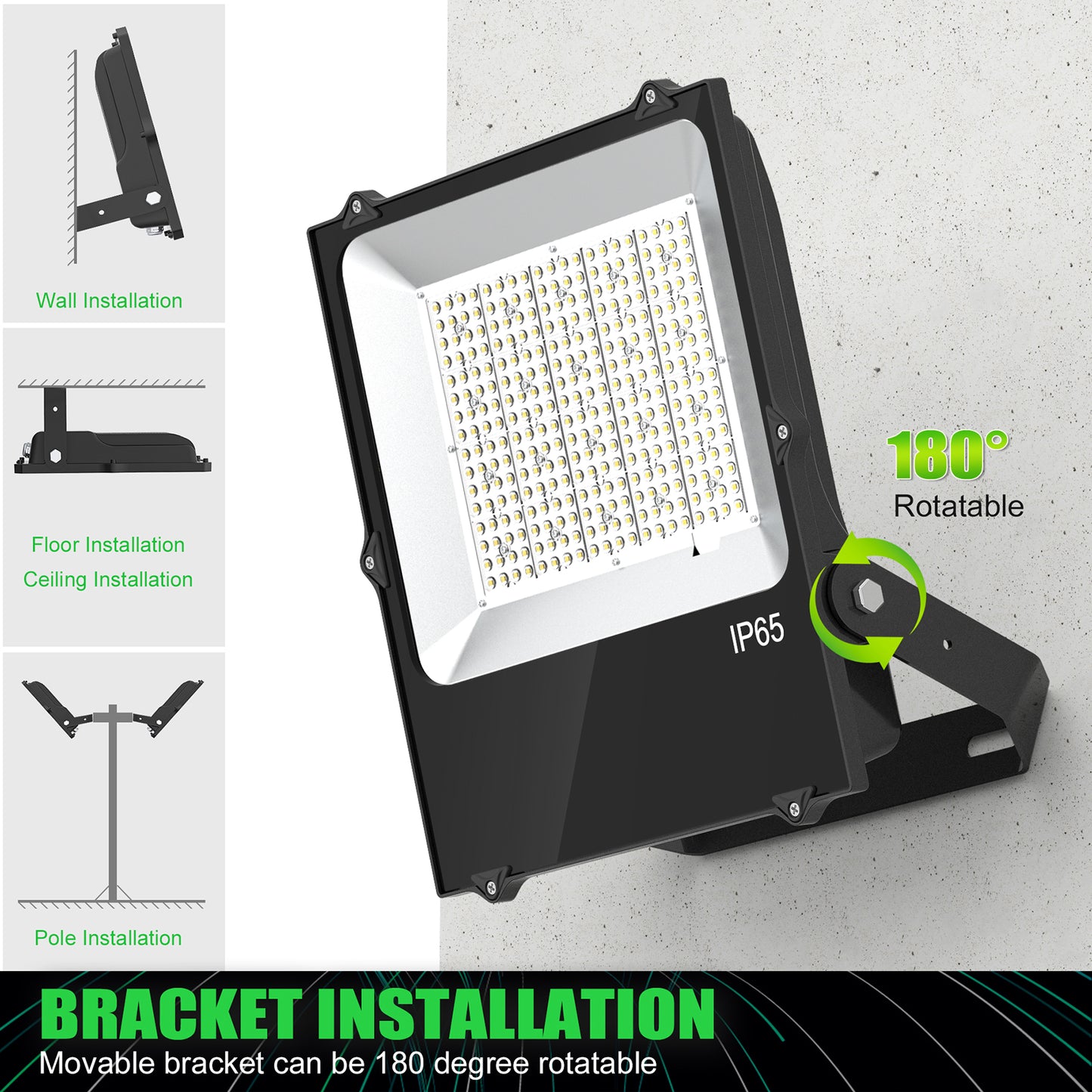 garage white 300w led flood light