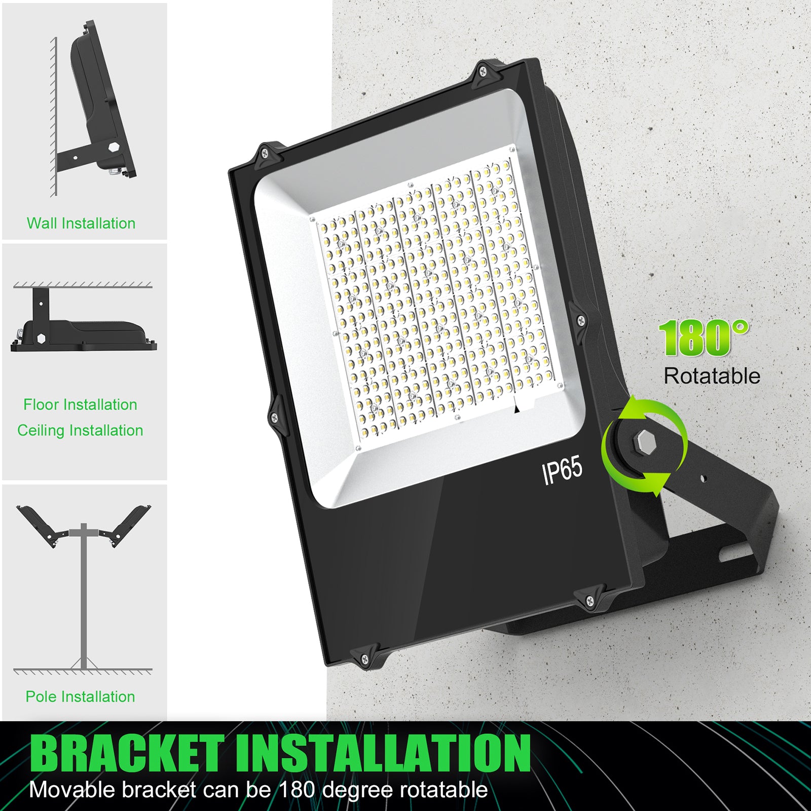 garage white 300w led flood light