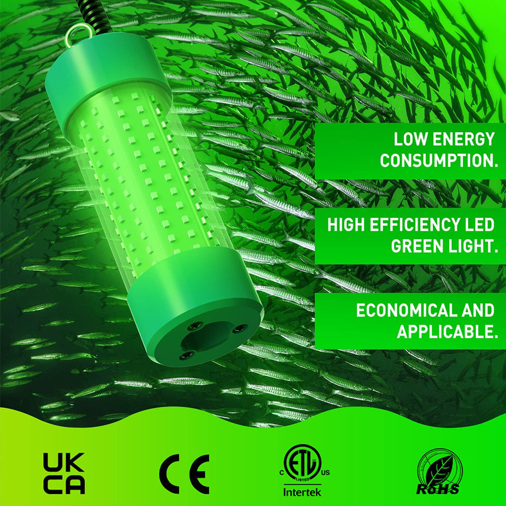 100W LED underwater fishing light 8500 lumens for dock fishing