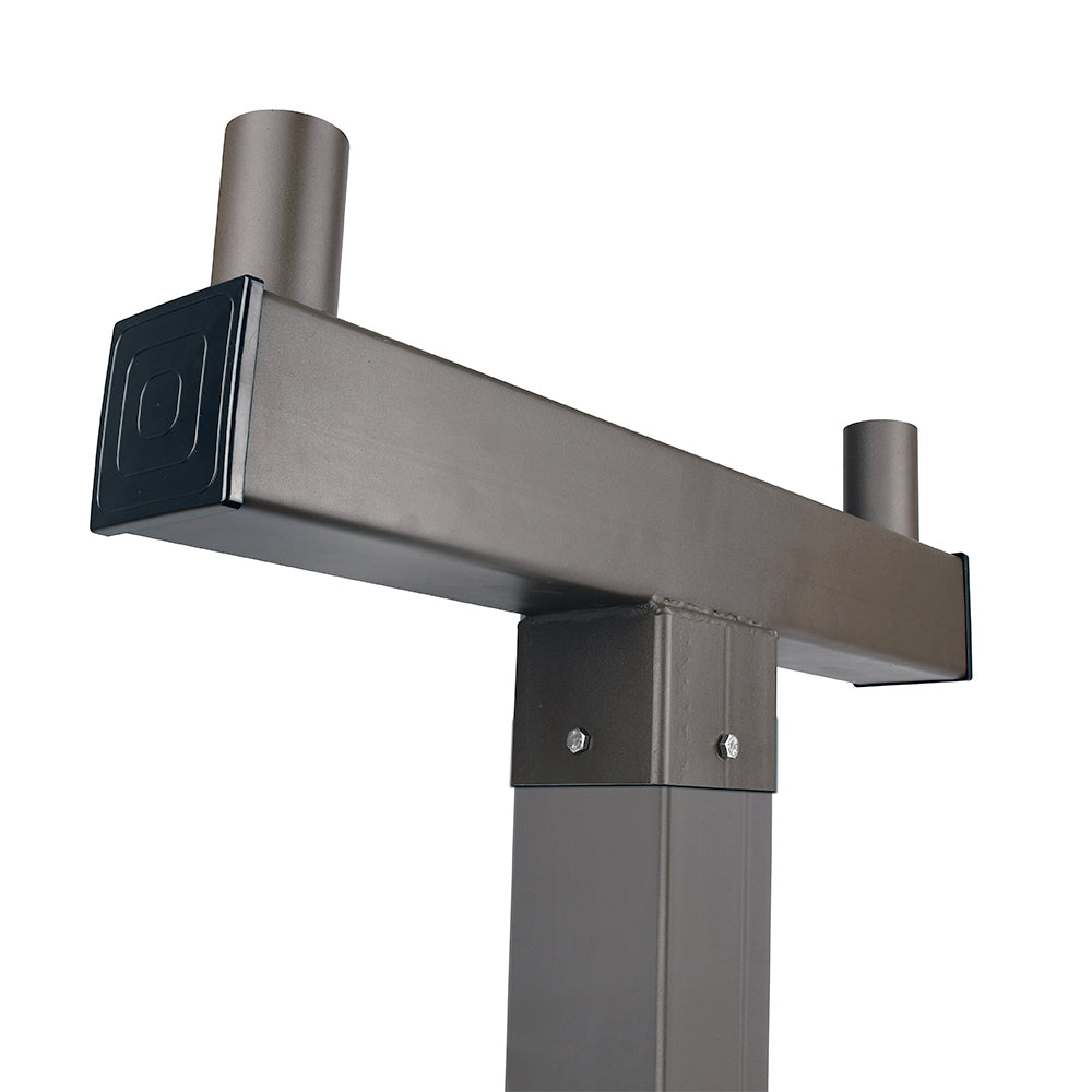 180 Degree Double Bullhorn Bracket for 4 Inch Square Light Pole