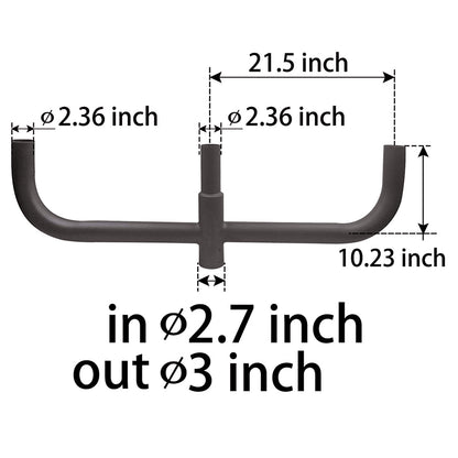 180 Degree Triple Bullhorn Bracket for LED Parking Lot Lights