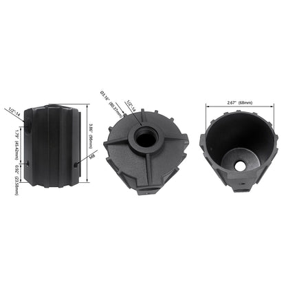 2-3/8 to 1/2 NPT Adapter for Commercial LED Flood Lights