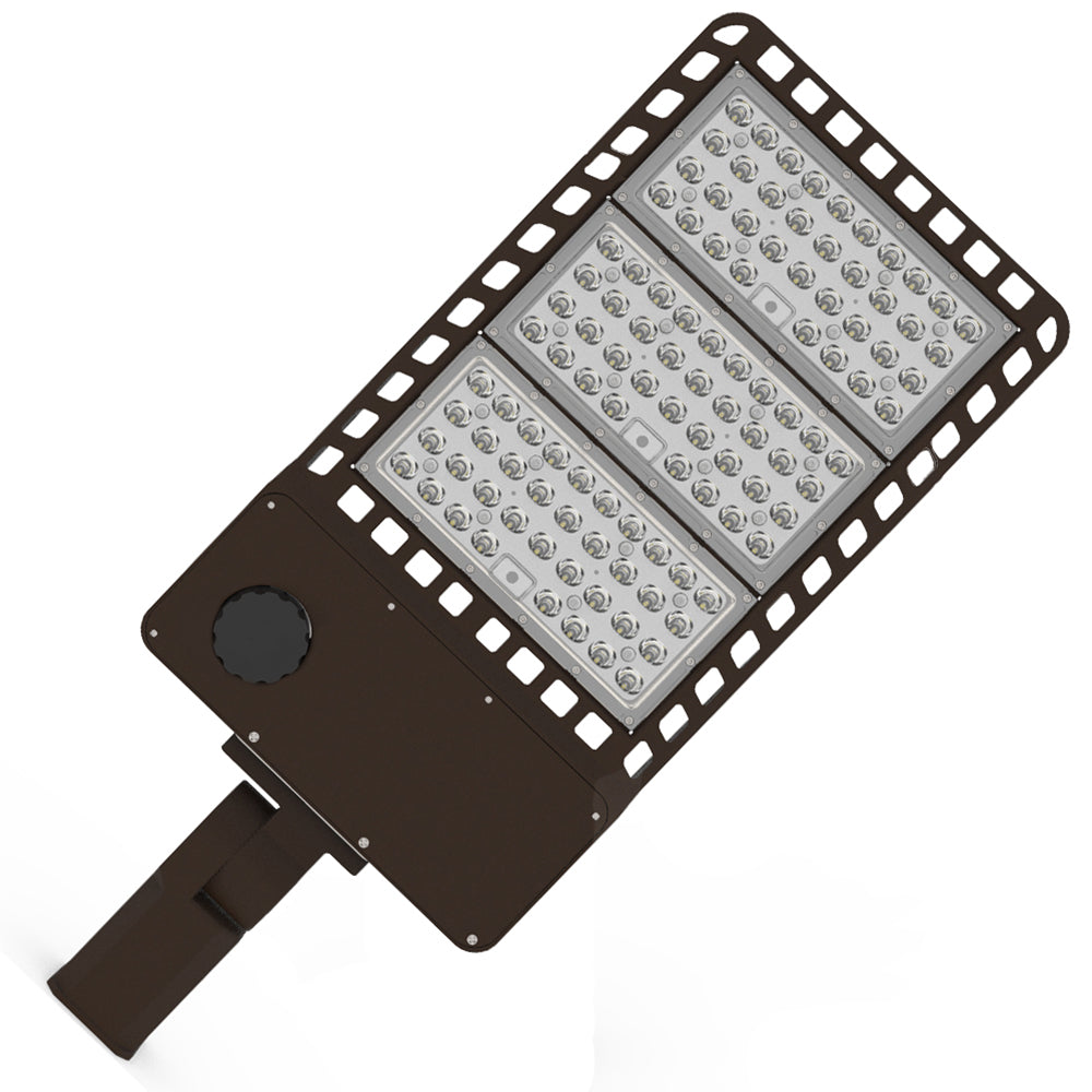 100W 150W 200W 300W 5000K LED Parking Lot Area Light with Photocell & Motion Sensor,1-10V Dim Shoebox Lights, High Voltage Optional UL DLC Listed