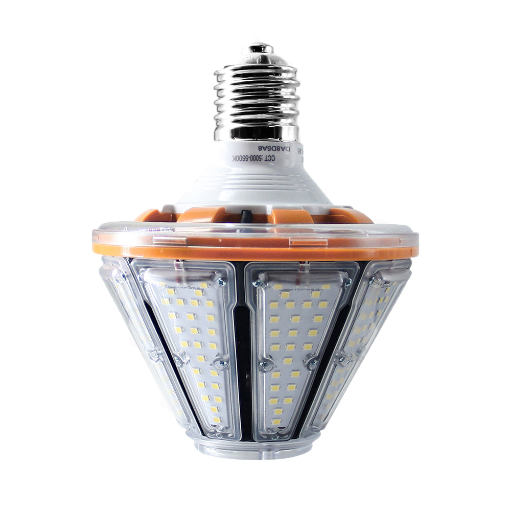 30W 40W 50W 60W LED corn light bulbs with E26 and E39 bases 5000K