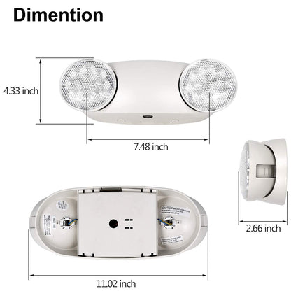 emergency lighting with battery backup