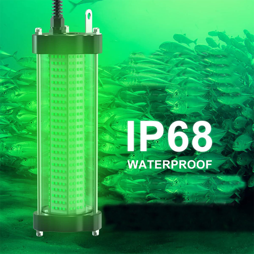 200W 300W Underwater Fishing Light 12V IP68 Green Lights for