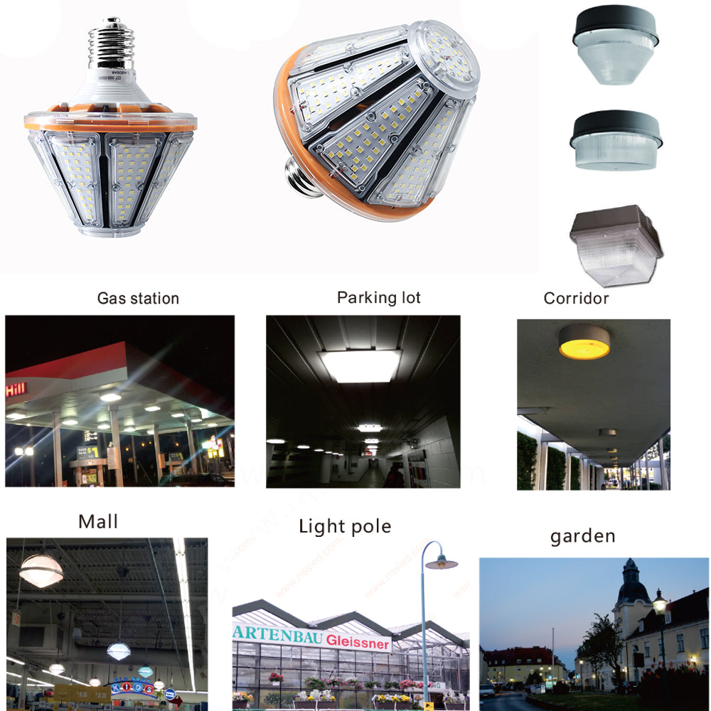60W LED corn bulb 8400 lumens 5000K for warehouse and garage lighting
