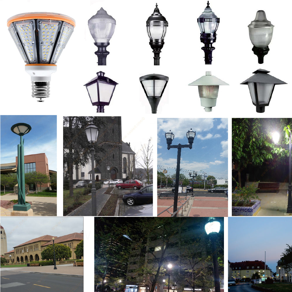 60W LED corn bulb 8400 lumens for outdoor decorative pole lighting