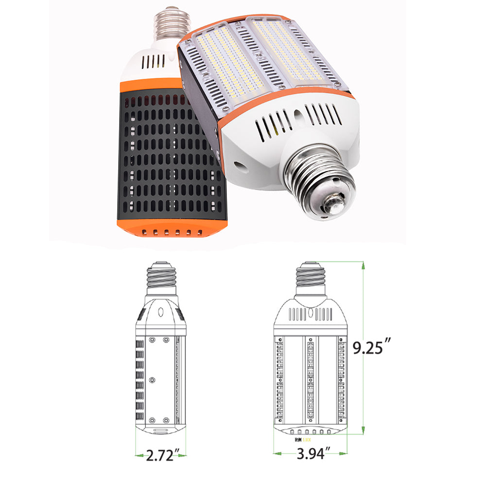 60W LED shoebox corn bulb for parking lot light fixture retrofit