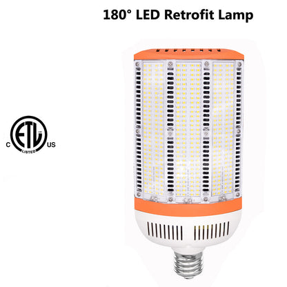 80W LED shoebox retrofit corn bulb 11600 lumens 5000K daylight