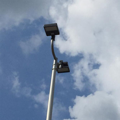 Dark Bronze Double Bullhorn Tenon Adapter for Parking Lot Lighting