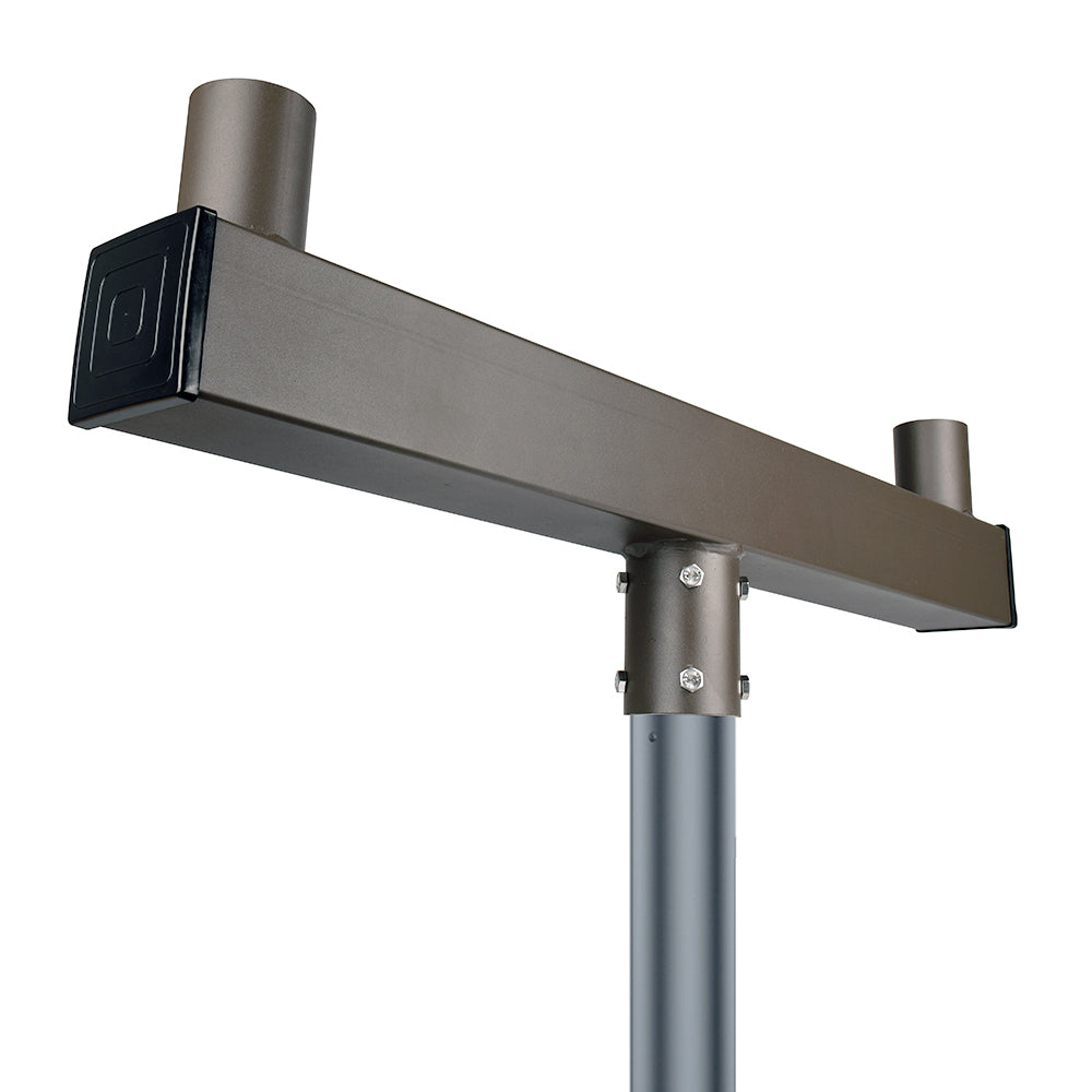 Galvanized Steel Low Profile Double Bullhorn for Parking Lot Lighting