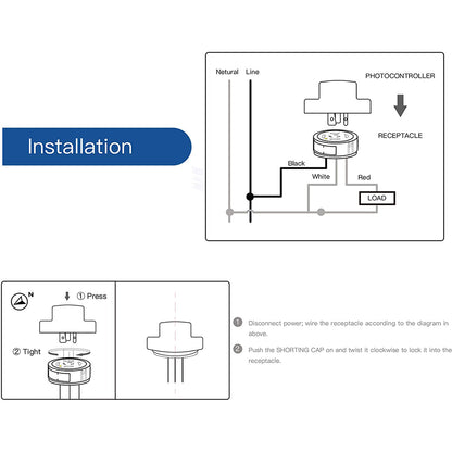 LED street light shorting cap