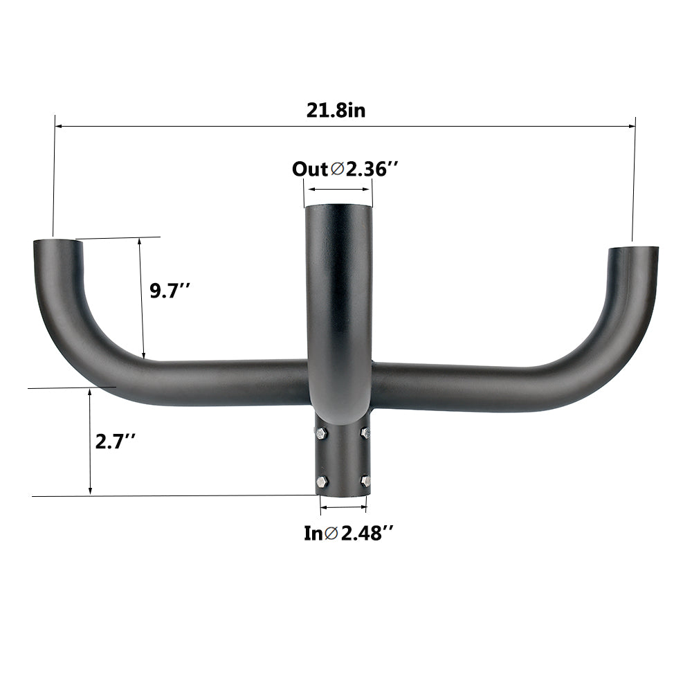 Large Quad Bullhorn Bracket for Four LED Parking Lot Lights