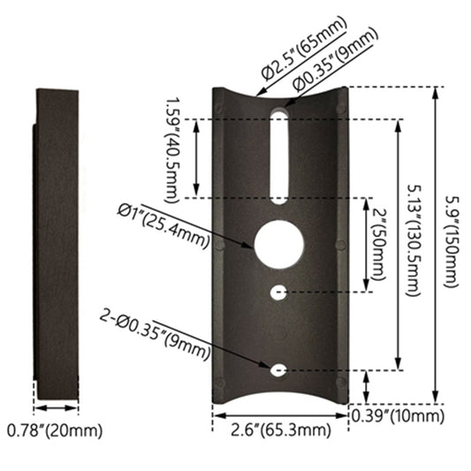 Round Bar Adapter for Direct Mount LED Parking Lot Light