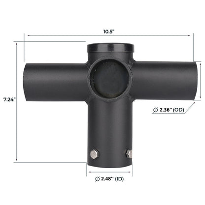 Three Light Mounting Bracket for Existing 2-3/8 Inch Tenon
