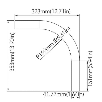 Wood Pole Light Extension Arm for Outdoor Area Lighting