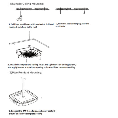 canopy light installation