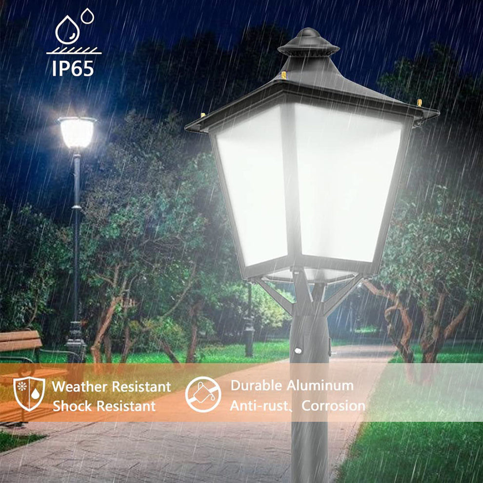 Post. Top Led Lantern LED Post Top Light Fixture 30W 60W 100W 120W 3000K 4000K 5000K ...